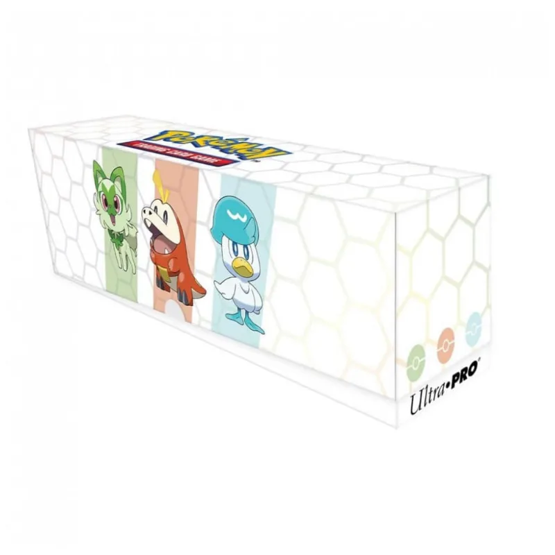 Kit Completo Ultra Pro Pokémon Paldea First Partner com Playmat, 65 Protetores de Cartas, Caixa de Baralho e Estojo de Colecionador