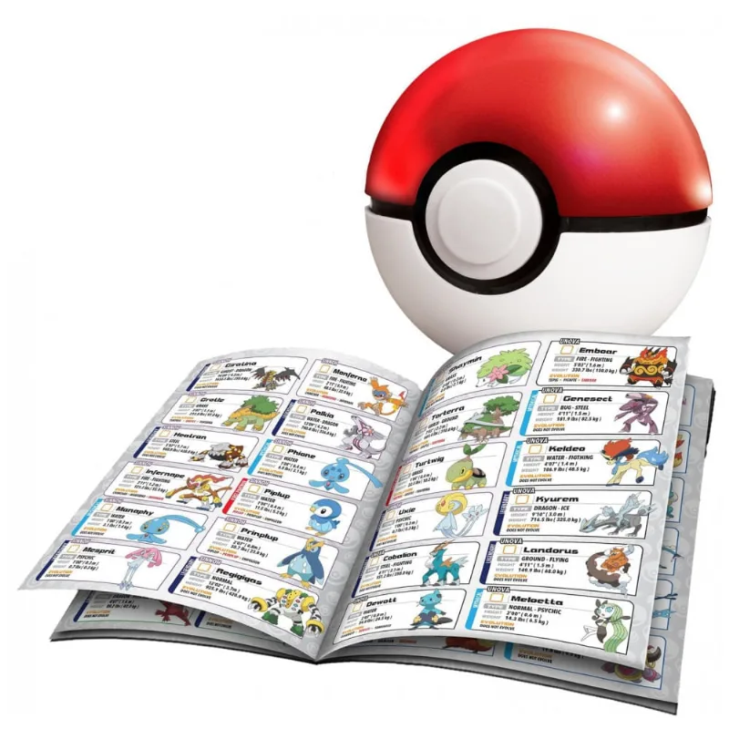 Jogo eletrônico Pokemon Trainer Guess Legacy Poké Bola interativa 148 Pokémon com guia de campo luz e som 3 pilhas AAA