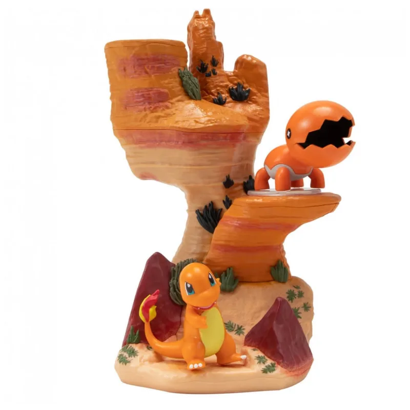 Playset Pokémon Desert Rocks Environment Jazwares com base rochosa e duas figuras de batalha 5 cm