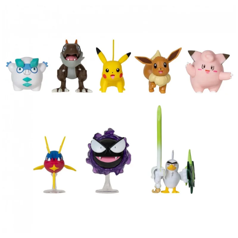 Conjunto de figuras Pokémon Battle Figure 8 Pack com Pikachu