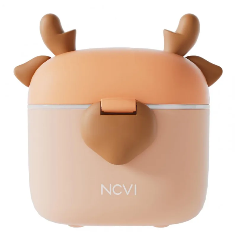 Dispenser de Fórmula NCVI Cervo Marrom Múltiplos Compartimentos com Colher 245ml