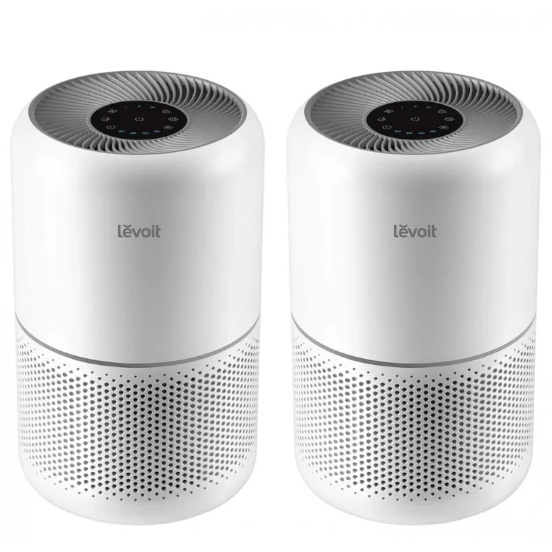 Purificador de Ar Levoit Branco Filtro 3-em-1 CADR 143 CFM Cobertura 100 m² Core 300 2 Pacote