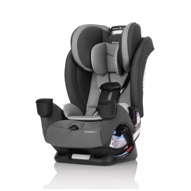 Cadeirinha Evenflo All4Stages Slim Cinza Baldwin 4-em-1 1,8 a 54,4 kg