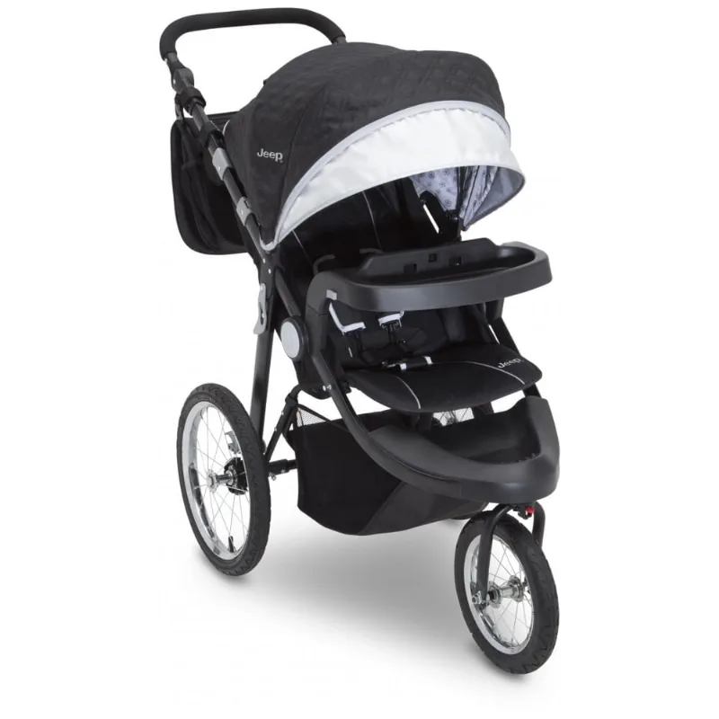 Carrinho de Bebê Jeep Cross-Country Sport Plus Cinza Galáxia 3 Rodas Corrida até 20,4 kg