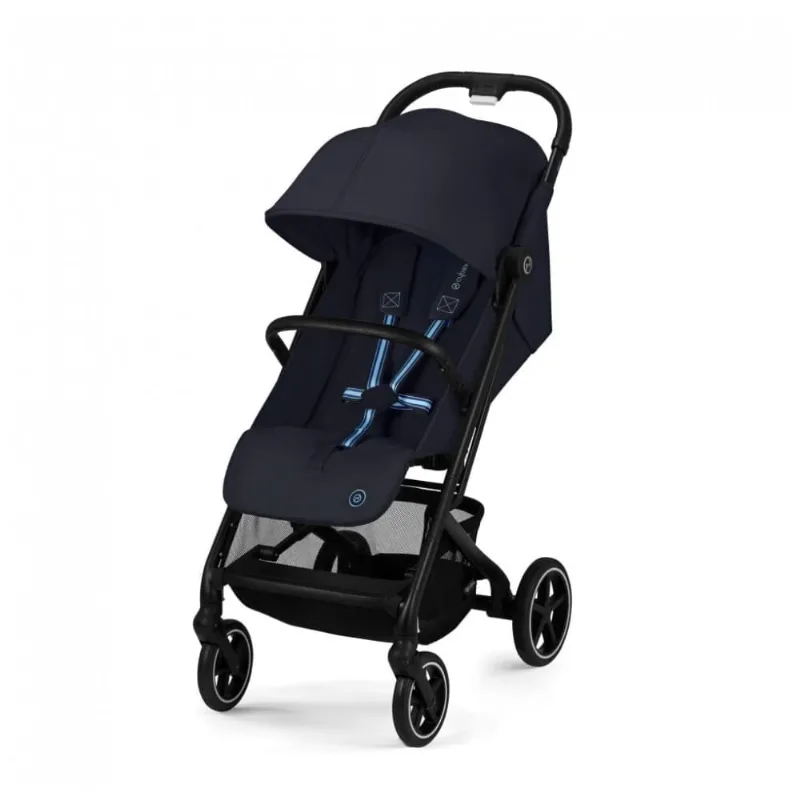 Carrinho Compacto CYBEX Beezy 2 Azul Marinho Sistema de Viagem com Suspensão