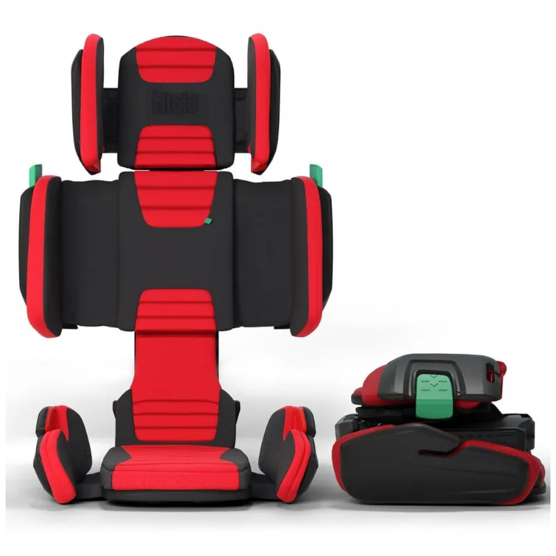 Assento Elevador com Encosto Mifold Hifold Vermelho Corrida Dobrável 18,1 a 45,4 kg