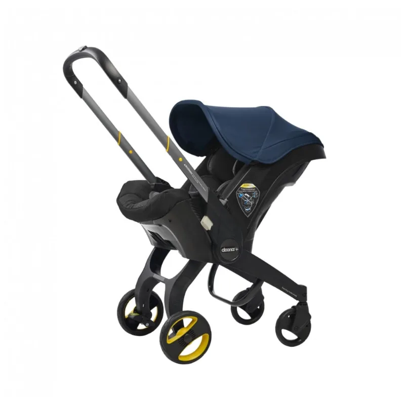 Cadeirinha Doona Azul Marinho Vira Carrinho Sistema Completo de Viagem 1,8 a 13,6 kg
