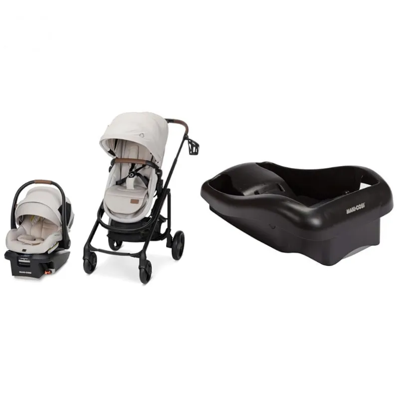 Sistema de Viagem Maxi-Cosi Tayla Max Branco com Cadeirinha Mico 30 e Base Adicional
