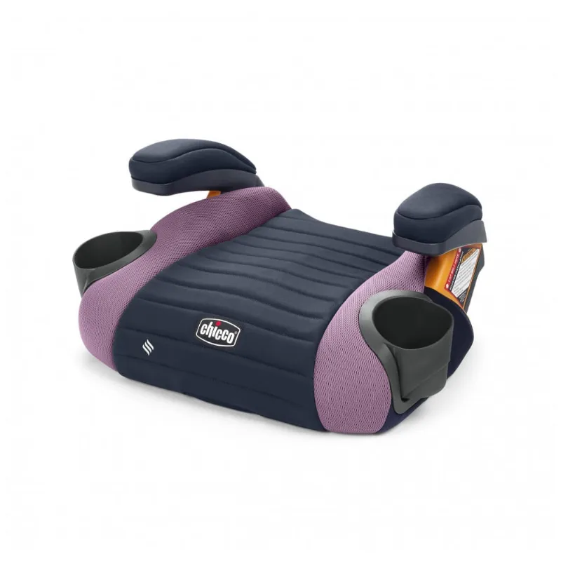 Assento Elevador sem Encosto Chicco GoFit ClearTex Orquídea 18,1 a 49,9 kg