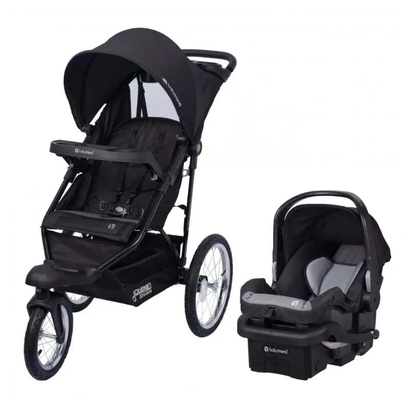 Cadeirinha Baby Trend Journey Jogger Sistema de Viagem Preta EZ-Lift 1,8 a 13,6 kg