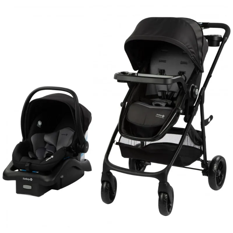 Sistema de Viagem Safety 1st Grow and Go Flex Preto 8-em-1 com Carrinho e Cadeirinha 1,8 a 13,6 kg