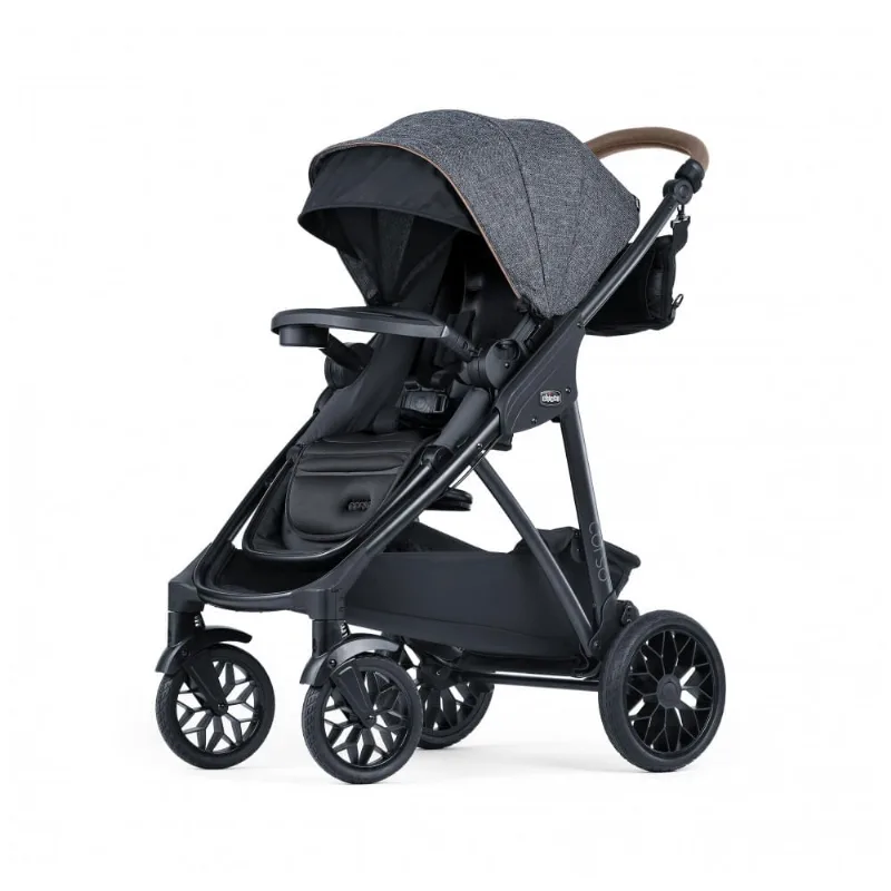 Carrinho Chicco Corso Primo Modular Cinza Sistema de Viagem Compatível com Cadeirinha