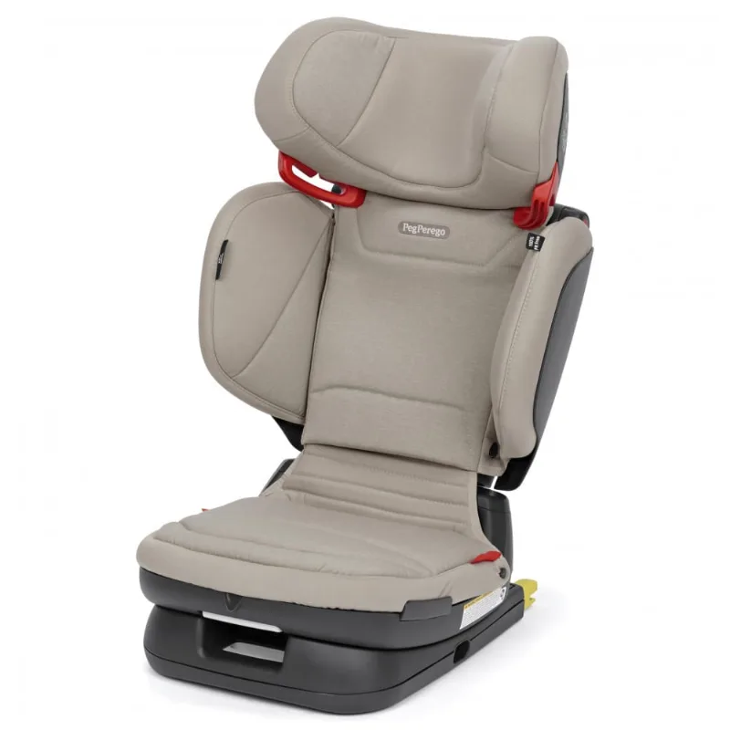 Assento Elevador com Encosto Peg Perego Viaggio Flex 120 Bege Tecnologia 4D Ajuste 18 a 54 kg