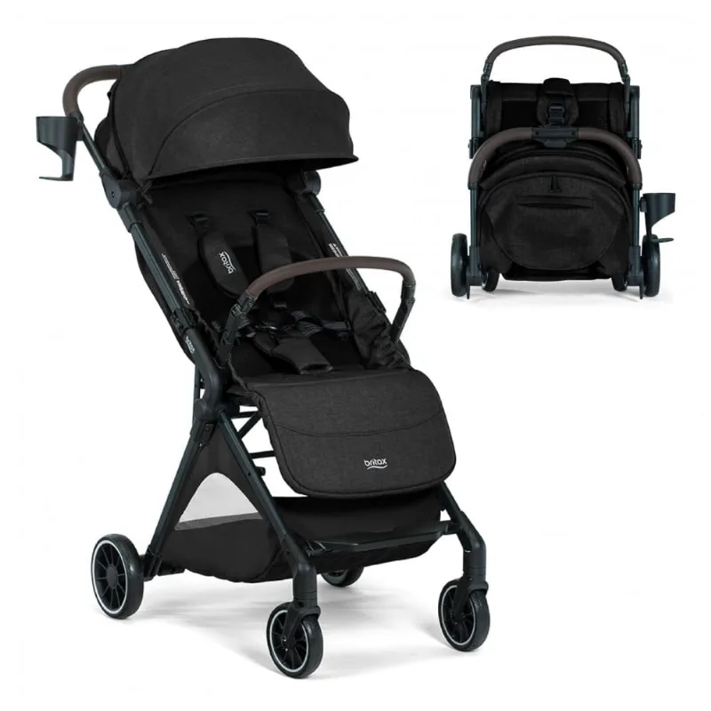 Carrinho de Bebê Britax Juniper+ Preto Ultra Leve com Sistema FastPack 0 a 22,7 kg