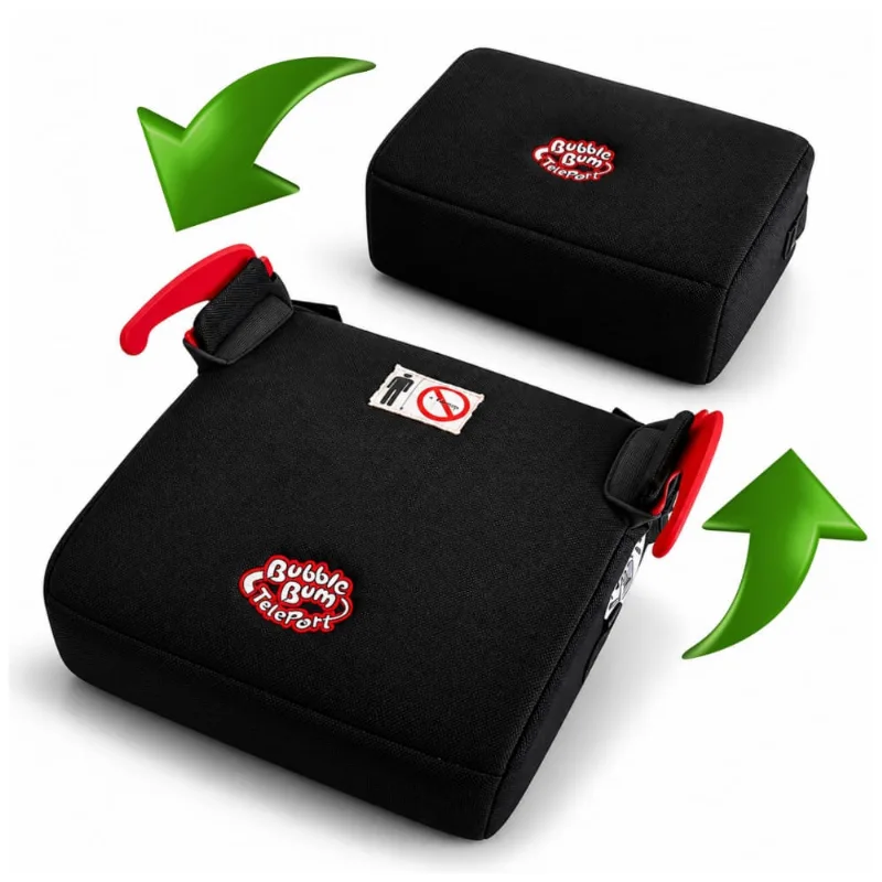 Assento Elevador BubbleBum Teleport Preto Dobrável 18,1 a 49,9 kg Portátil para Viagem