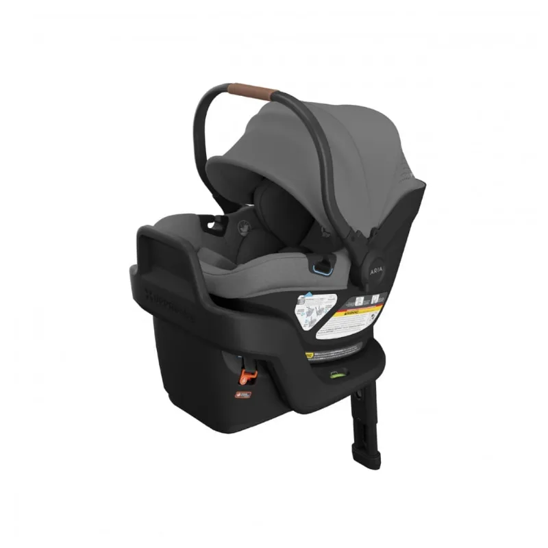 Cadeirinha UPPAbaby Aria V2 Cinza Carvão Ultra Leve 1,8 a 13,6 kg com Perna de Apoio