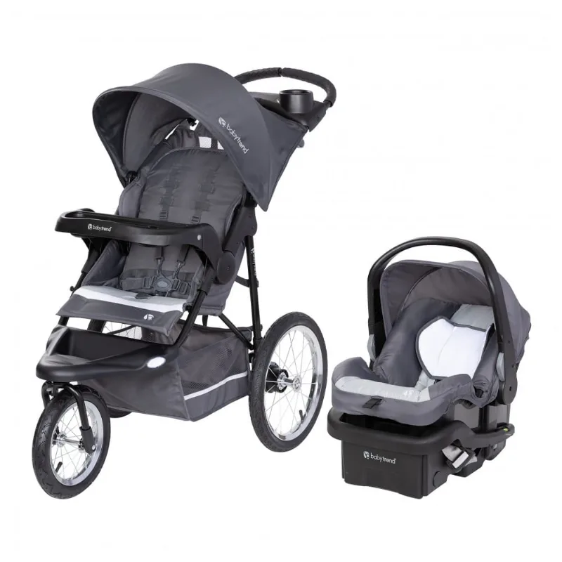 Sistema de Viagem Baby Trend Expedition Jogger com Cadeirinha EZ-Lift 35 Cinza