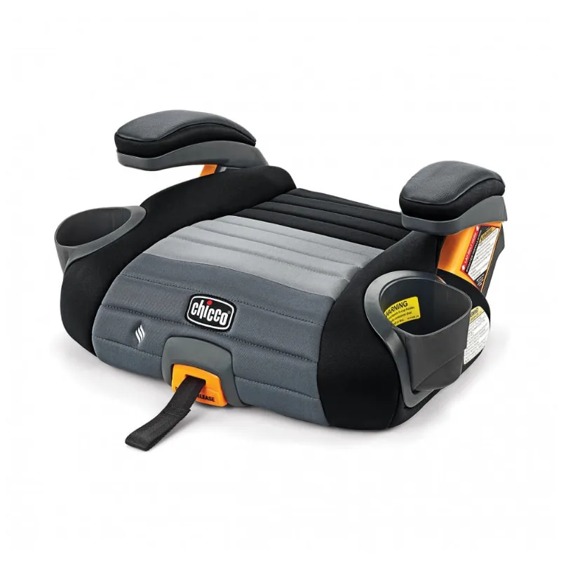 Assento Elevador sem Encosto Chicco GoFit ClearTex Plus Preto com Conectores ISOFIX 18,1 a 49,9 kg