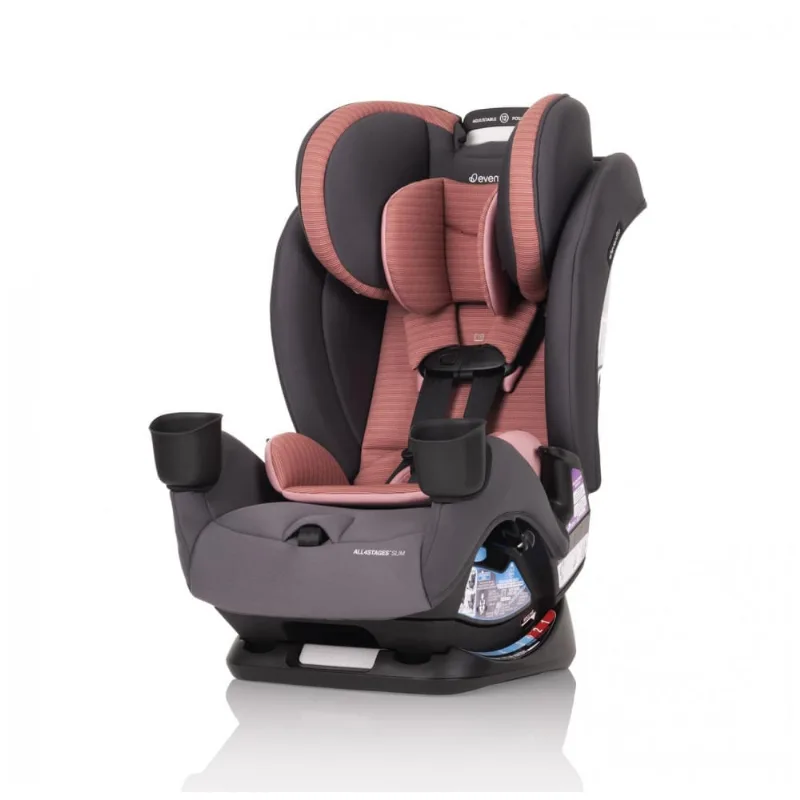 Cadeirinha Evenflo All4Stages Slim Rosa 4-em-1 do Nascimento aos 54 kg