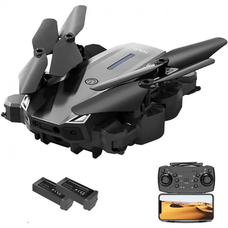 Drone Folo Com Camera 8k Hd Wi Fi Para Adultos E Criancas, Preto