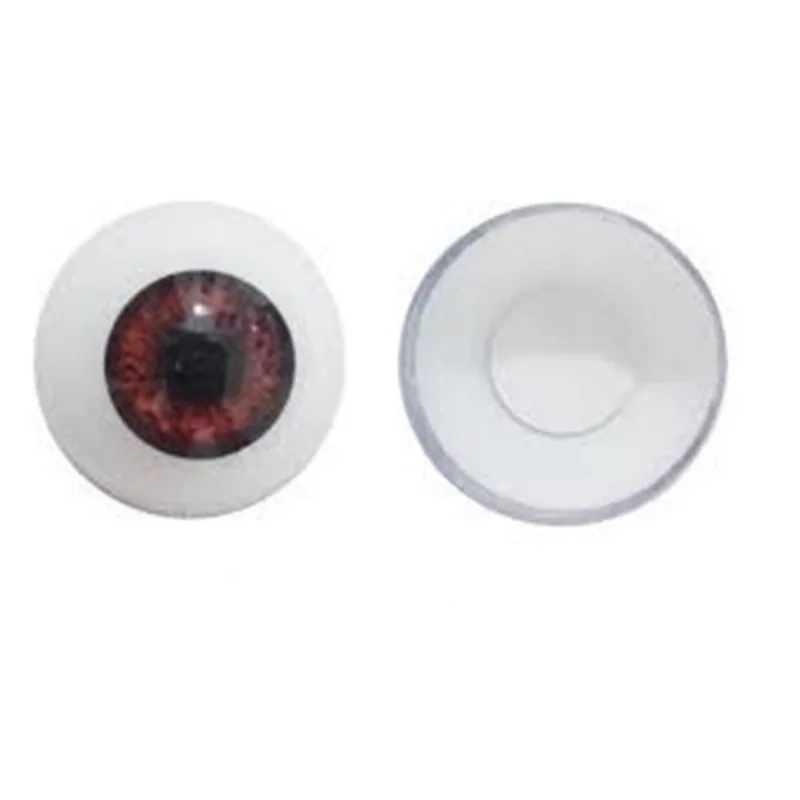 Kit com 10 pares de olho fixo para bebê reborn castanho claro 16mm