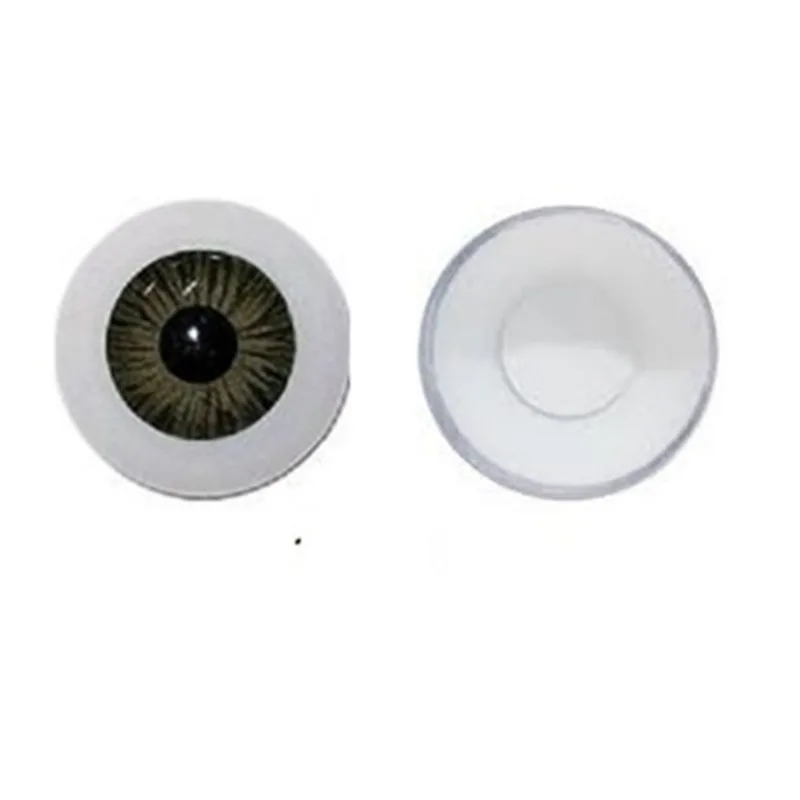 Kit com 10 pares de olho fixo para bebê reborn castanho escuro 16mm