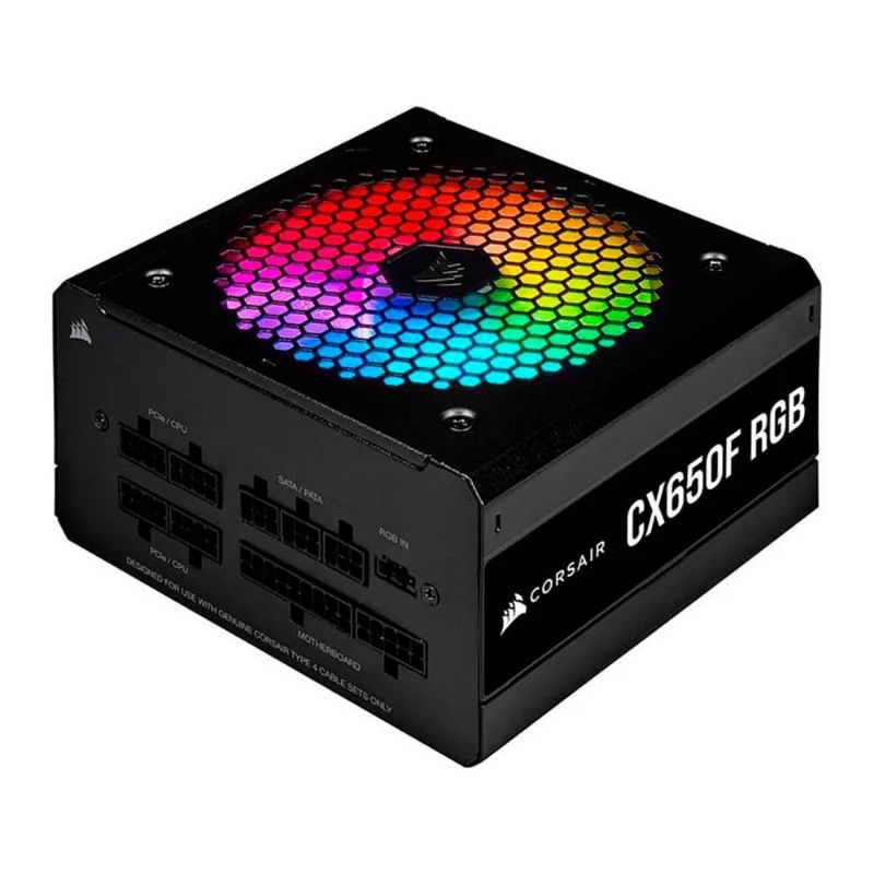 Fonte Corsair CX650F 650W 80 Plus Bronze RGB Modular Preto - CP-9020217-NA 3941