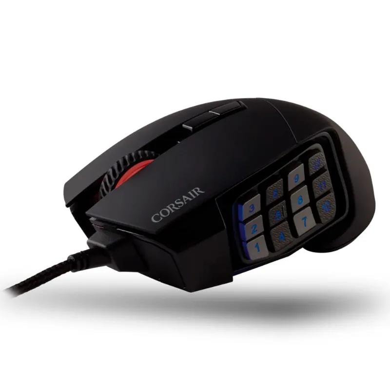 Mouse Gamer Corsair Scmitar Pro RGB 16.000DPI 17 botões Preto - CH-9304311-NA 3958