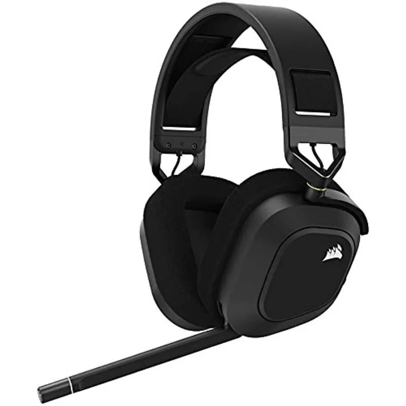 Fone de ouvido multiplataforma multiplataforma corsair HS80 rgb wireless - D