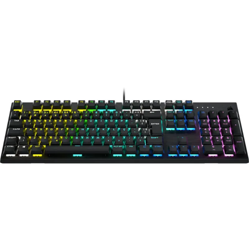 Teclado Mecânico Corsair K60 RGB Pro ABNT 2 Switch Cherry MV Preto - CH-910D019-BR 3945