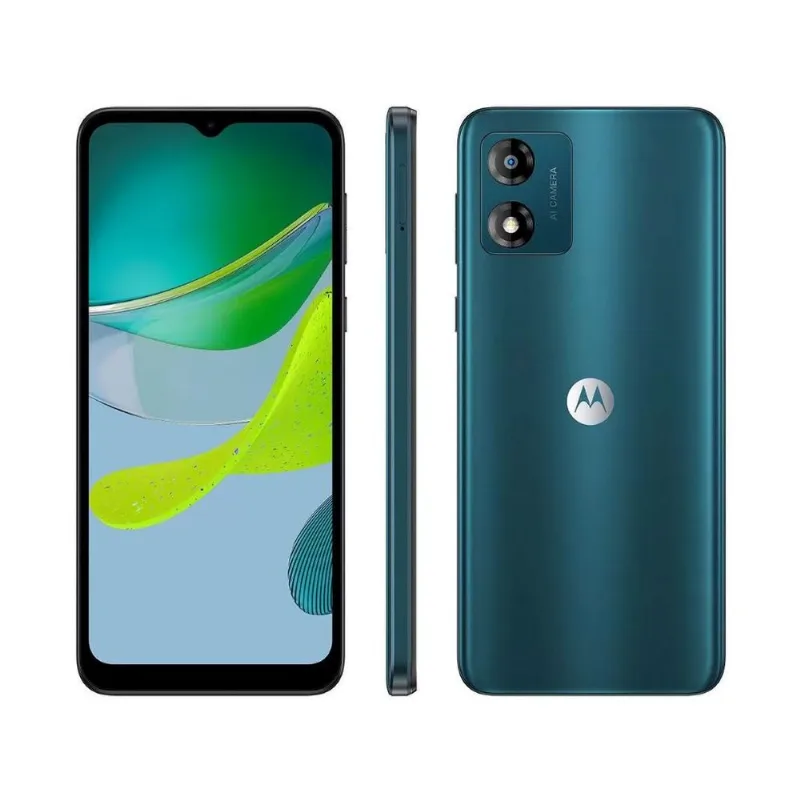 Smartphone Motorola Moto E13 64gb 4g Octa-core 2gb Ram 6,5" Câm. 13mp + Selfie 5mp Dual Chip
