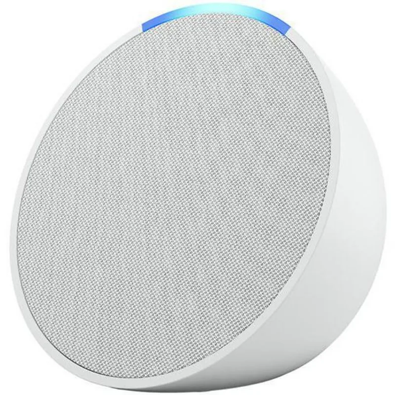Smart Speaker Amazon Echo Pop Assistente Virtual Alexa com Wi-Fi e Bluetooth - Branco