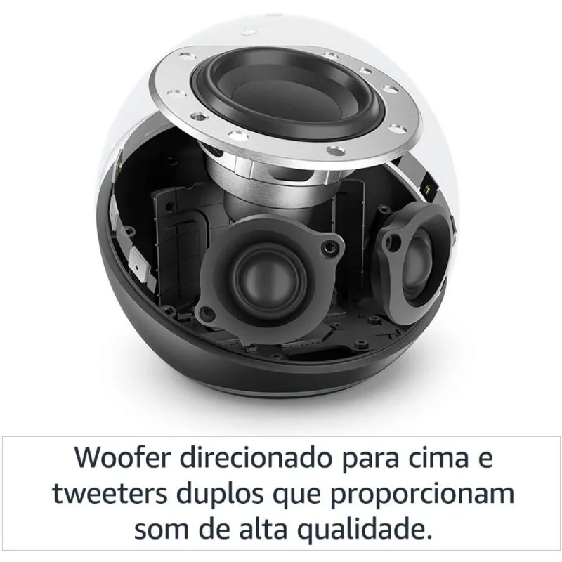 Smart Speaker Amazon Super Echo Som Premium 4ª Geração C/ Alexa Preta