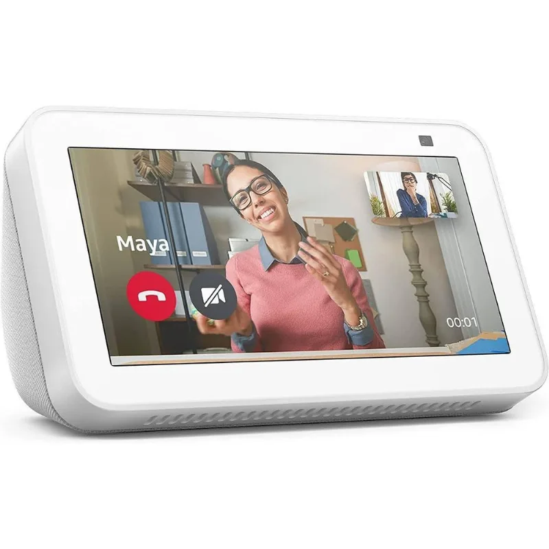 Novo Echo Show 5 2 Geração, Versão 2021 Cor Branca.