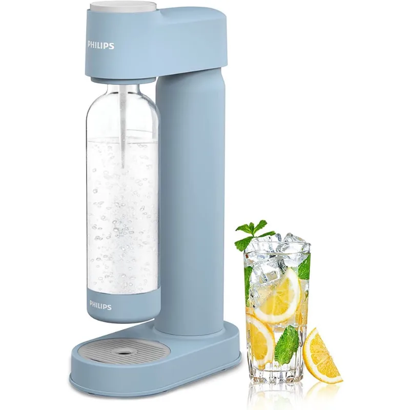 Philips Sparkling Water Maker Soda Maker Soda Streaming Machine para carbonatação com garrafa de carbonatação de 1L, Seltzer Fizzy Water Maker, compatível com qualquer carburador de CO2 de 60L de para