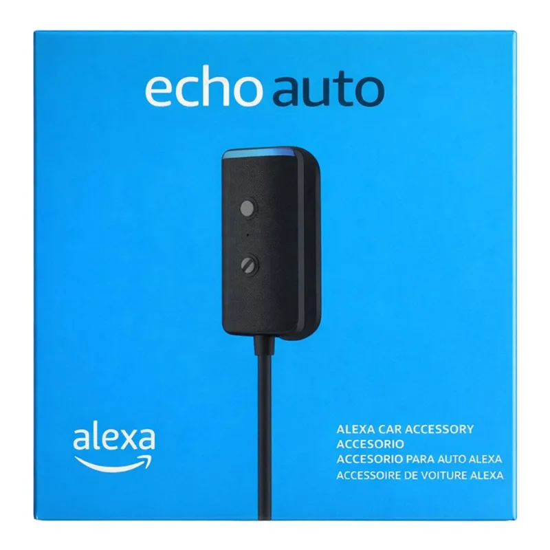 Assistente De Voz Para Carro Amazon Echo Auto Alexa Smart 2ª Geração - Preto