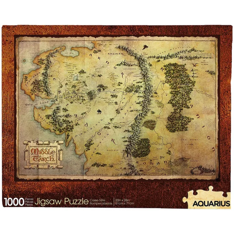 O Mapa hobbit 1000 Quebra-cabeça de jigsaw peça - Não Disponível