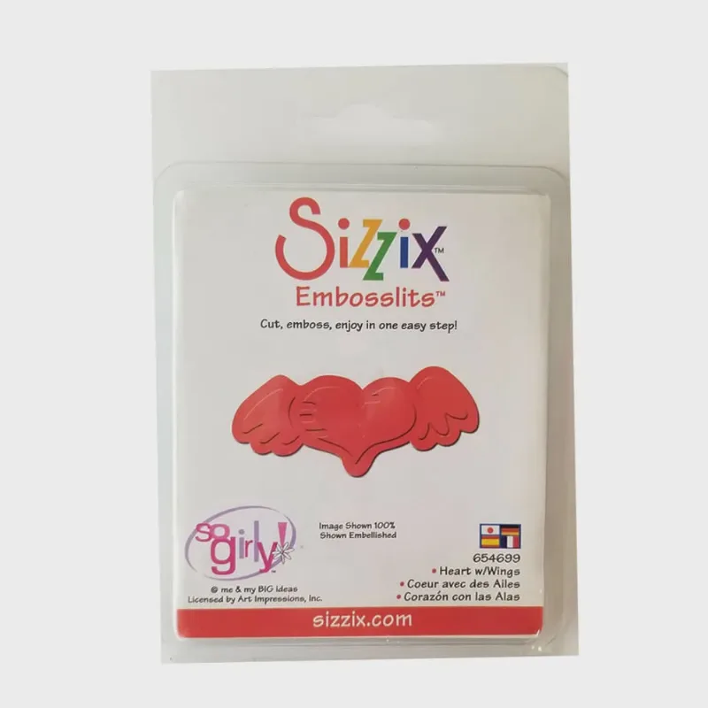 Lamina De Corte Coração com Asa Sizzix - 654699