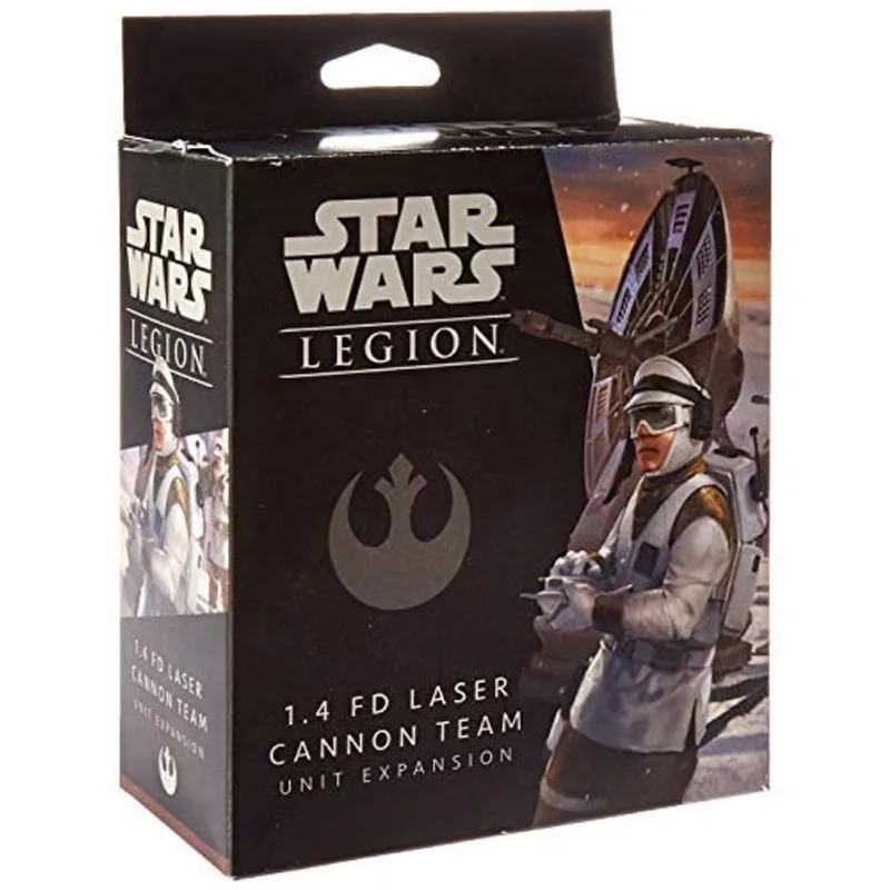 Star Wars Legion 1.4 fd Laser Cannon Team expansion Dois jogadores de jogo de batalha Miniaturas Jogo Jogo de Estratégia para Adultos e Adolescentes Idade 14 + Avg. Playtime 3 Horas Feito por Jogos de