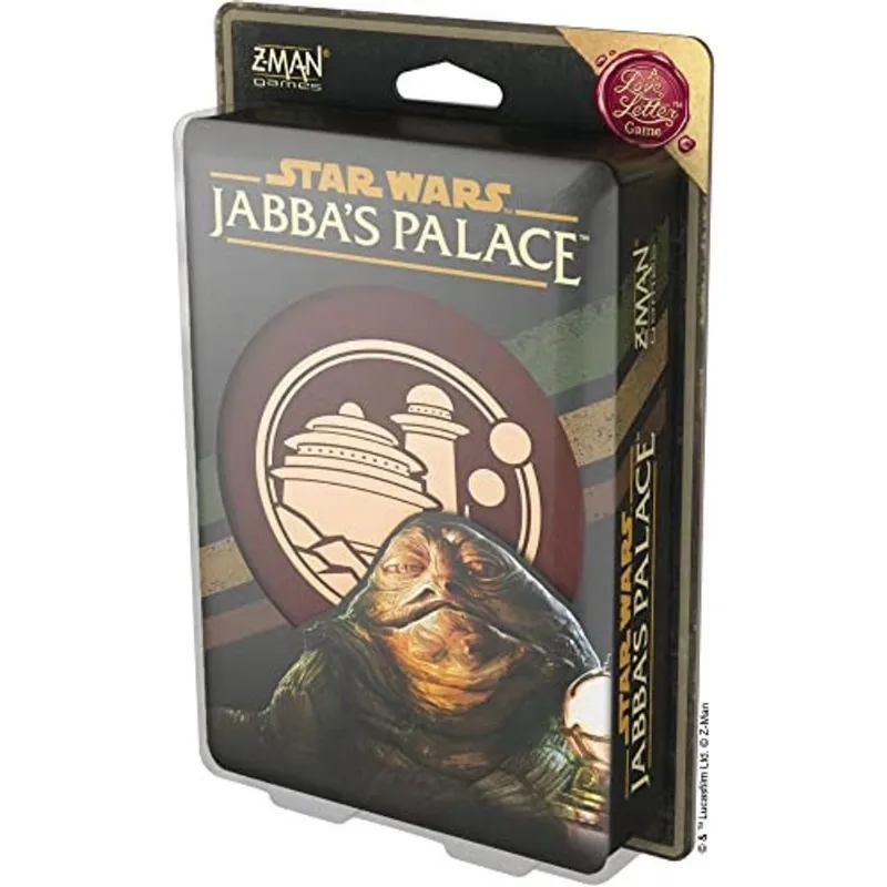 Jabba's Palace Um jogo de cartas de amor Jogo de cartas de estratégia Star Wars Um divertido jogo de risco e dedução para adultos e crianças Mais de 10 anos 2-6 jogadores Tempo médio de jogo 20 minuto