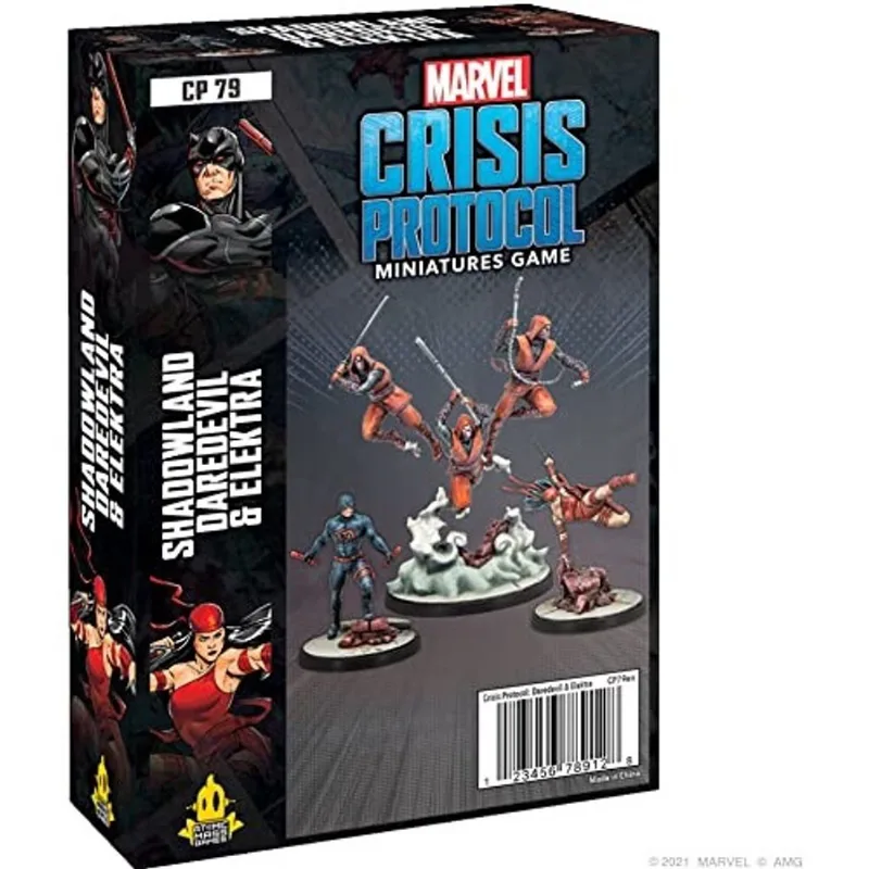 Marvel Crisis Protocol Shadowland Daredevil & The Hand Character Pack Miniaturas Jogo de Batalha Idade 14 + 2 de jogadores Tempo médio de reprodução de 90 minutos Feito por Atomic Mass Games