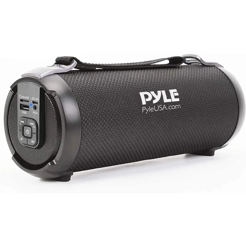 Alto-falante Bluetooth Boombox portátil sem fio - 100 Watts Recarregável Boom Box Alto Caixa Portátil Can estéreo com entrada aux, Porta MP3/USB/SD, Rádio Fm, Tweeter de 2,5 - Pyle PBMSPG3BK