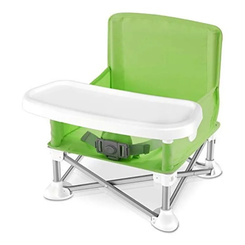 Cadeira de reforço de assento do bebê - Space Saver Cadeira Alta Cadeira De Reforço - Cadeira Alta Portátil Pop e Cadeira de Alimentação De reforço dobrável - Cinto de Segurança /Bandeja de Comida / S
