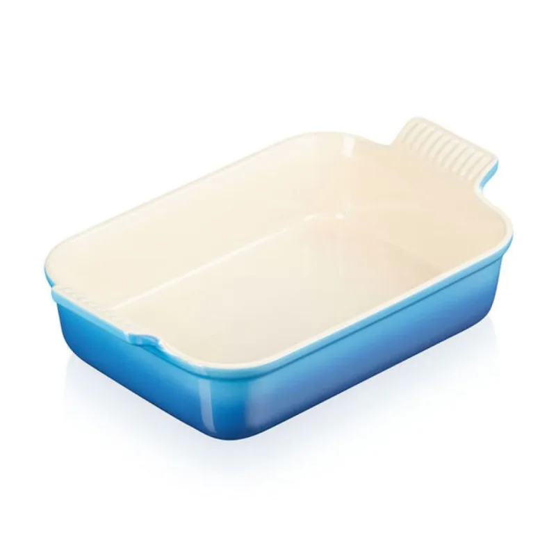 TRAVESSA RETANGULAR HERITAGE 26CM LE CREUSET AZUL MARSEILLE
