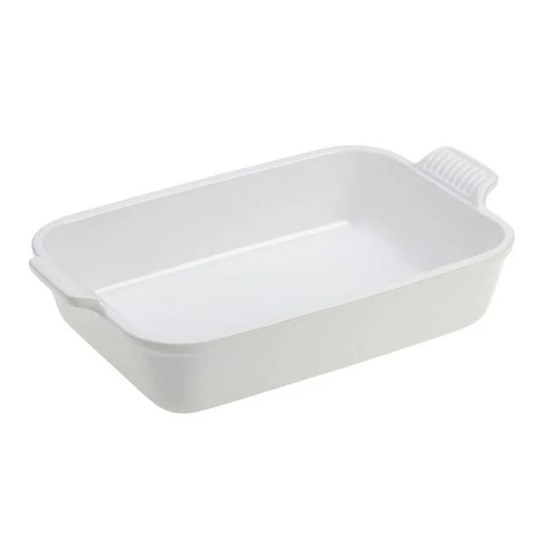 TRAVESSA RETANGULAR HERITAGE 26CM LE CREUSET BRANCO