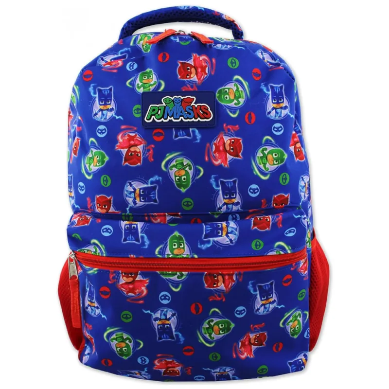 Mochila Escolar Infantil 40cm Disney PJ Masks para Meninos, Azul - Disney