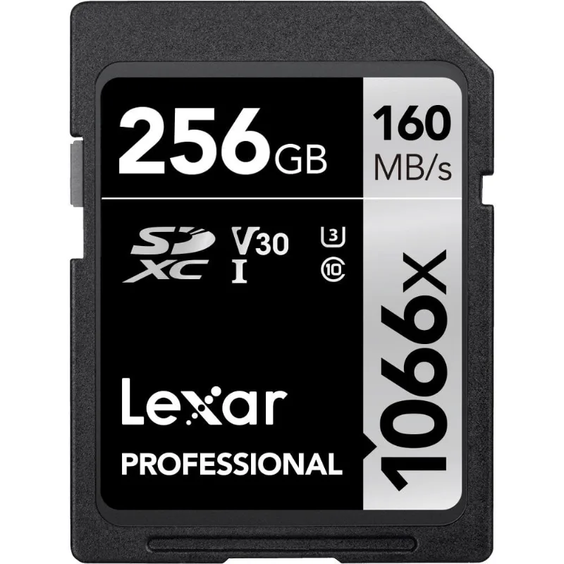 Cartão sdxc 256Gb Lexar Silver 1066x 160Mb/s uhs-i / V30 / U3 / Classe 10