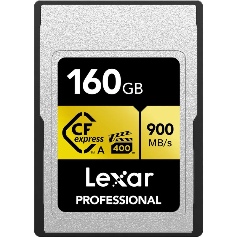 Cartão Memória Lexar 160GB CFexpress Type A Gold 900 MB/s PCIe 3.0 Profissional
