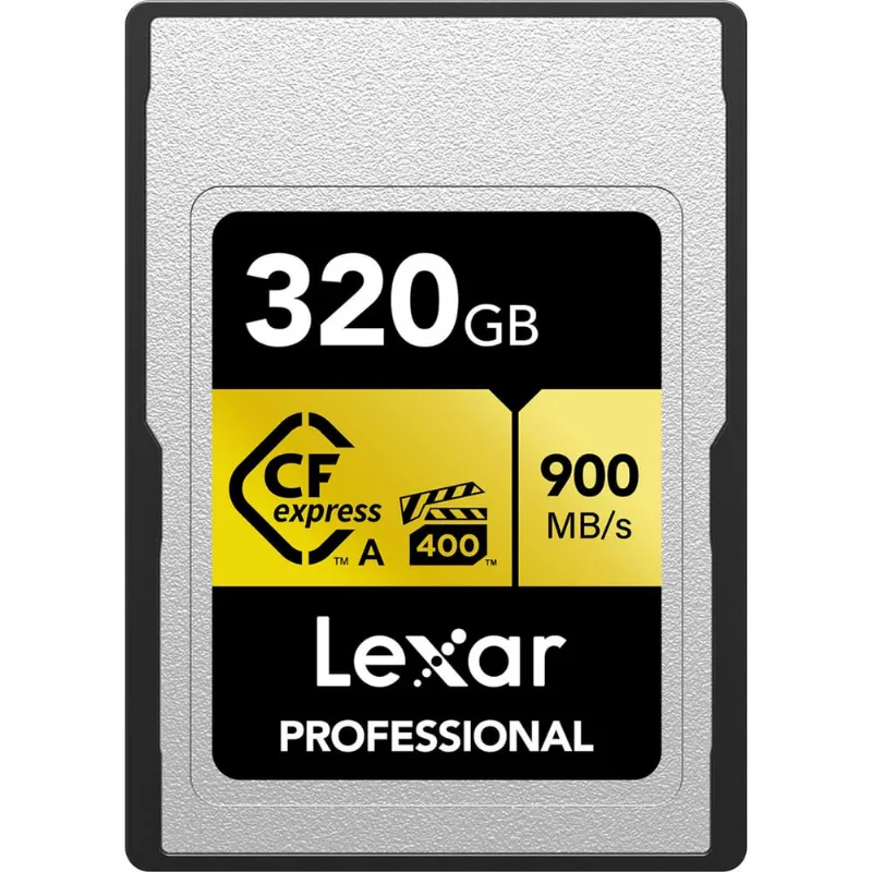 Cartão Memória Lexar 320GB CFexpress Type A Gold 900 MB/s PCIe 3.0 Profissional