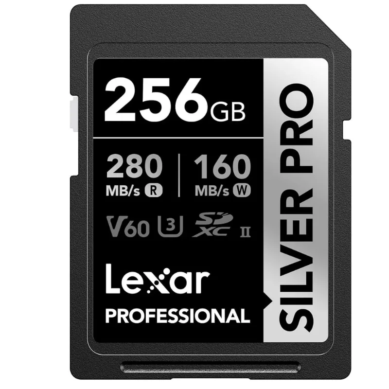 Cartão sdxc 256Gb Lexar Silver Pro 4K 280Mb/s uhs-ii / V60 / U3